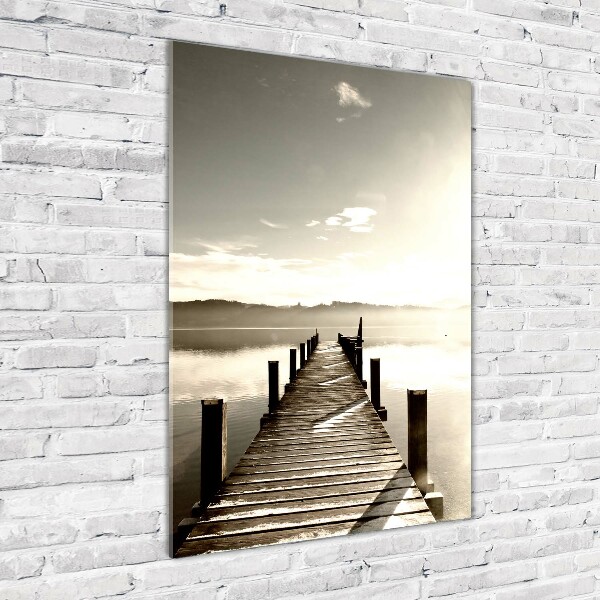 Staand foto op plexiglas Houten steiger