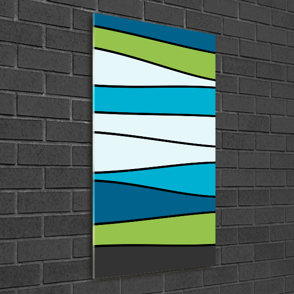 Staand foto in plexiglas Kleurrijke strepen