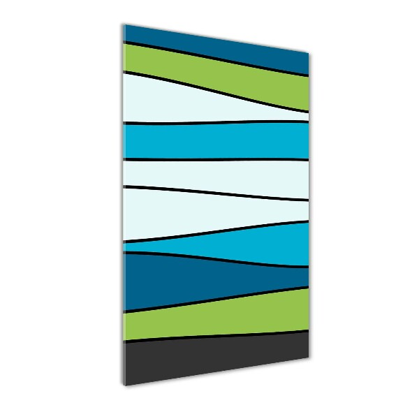 Staand foto in plexiglas Kleurrijke strepen