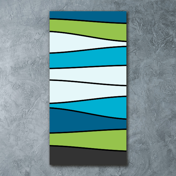 Staand foto in plexiglas Kleurrijke strepen