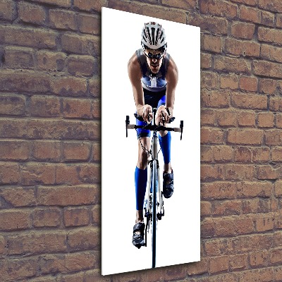 Staand plexiglas foto Fietser