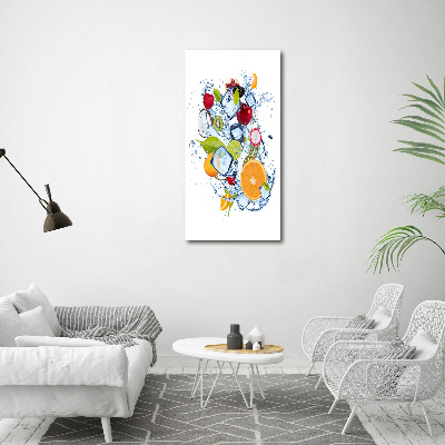 Staand foto plexiglas Fruit en ijs