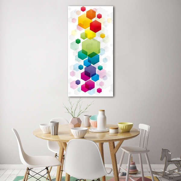 Staand plexiglas foto Kleurrijke kubussen