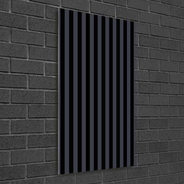 Staand foto plexiglas Zwarte en grijze strepen