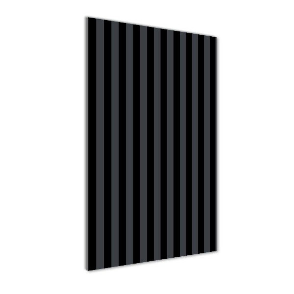 Staand foto plexiglas Zwarte en grijze strepen