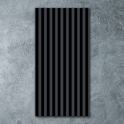 Staand foto plexiglas Zwarte en grijze strepen
