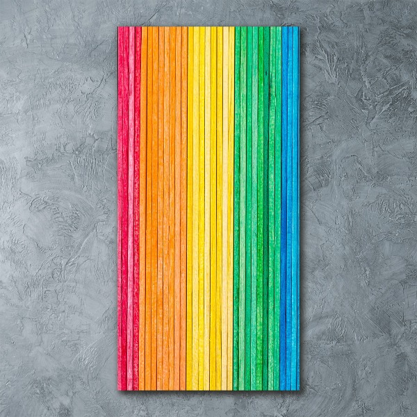 Staand foto plexiglas Kleurrijke strepen