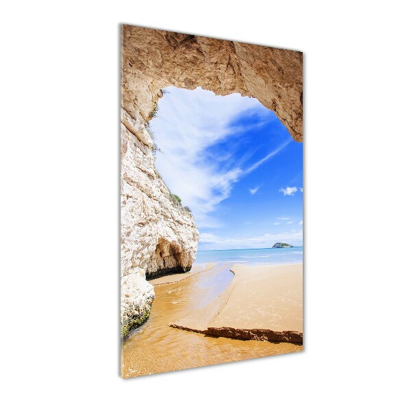 Staand plexiglas foto Grot aan zee