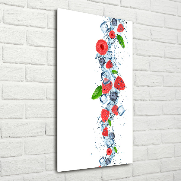 Staand foto in plexiglas Bosvruchten en ijs