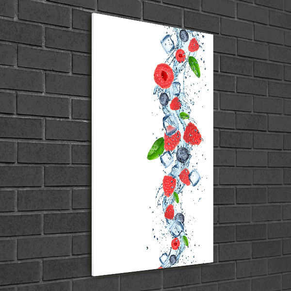Staand foto in plexiglas Bosvruchten en ijs