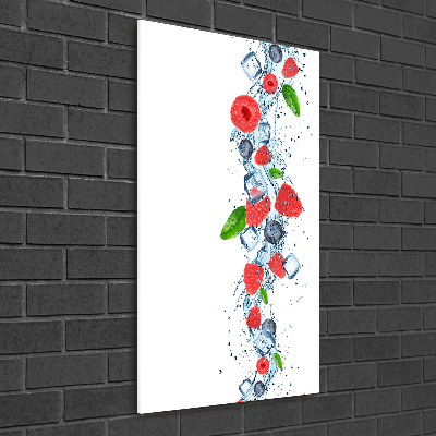 Staand foto in plexiglas Bosvruchten en ijs