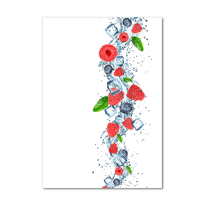 Staand foto in plexiglas Bosvruchten en ijs