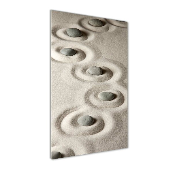 Staand plexiglas foto Stenen in het zand