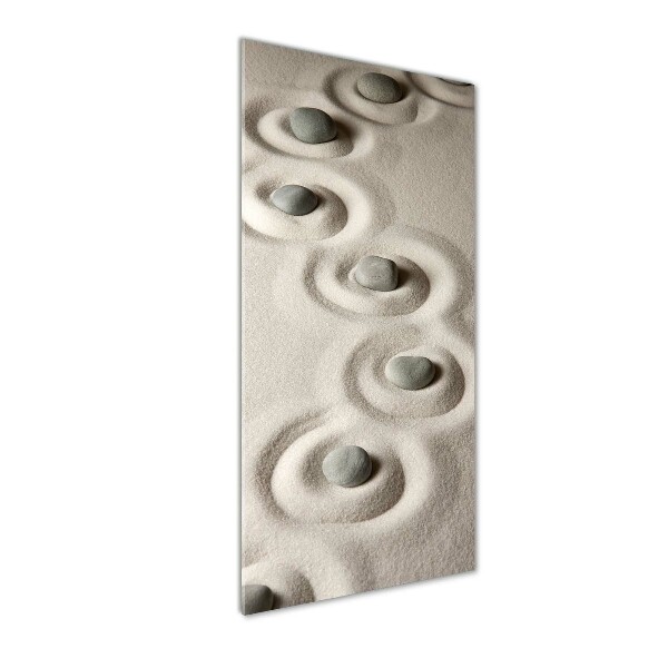 Staand plexiglas foto Stenen in het zand