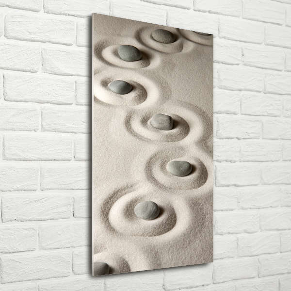 Staand plexiglas foto Stenen in het zand