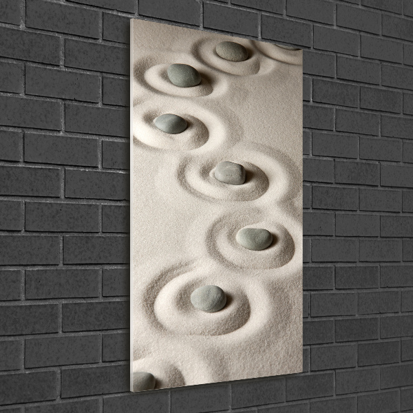 Staand plexiglas foto Stenen in het zand