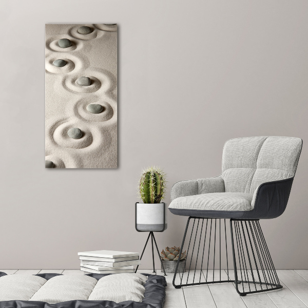 Staand plexiglas foto Stenen in het zand