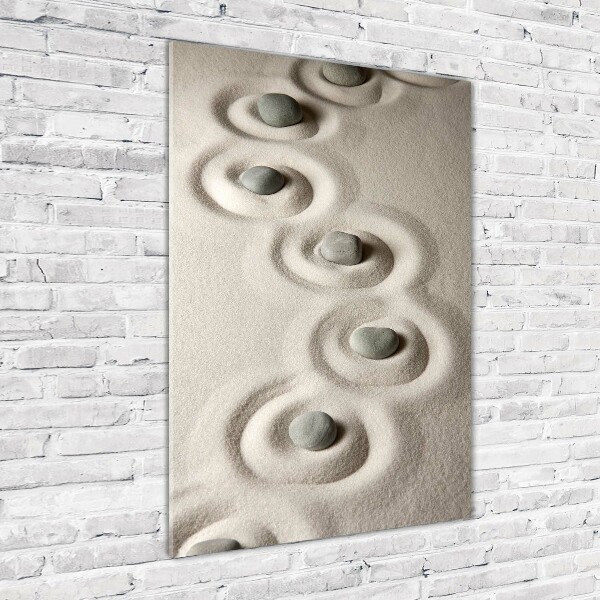 Staand plexiglas foto Stenen in het zand