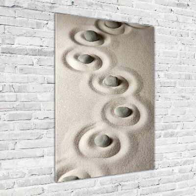 Staand plexiglas foto Stenen in het zand