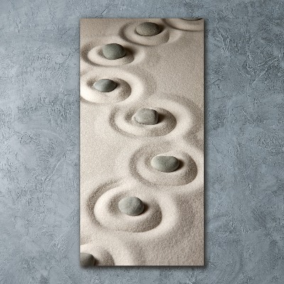 Staand plexiglas foto Stenen in het zand