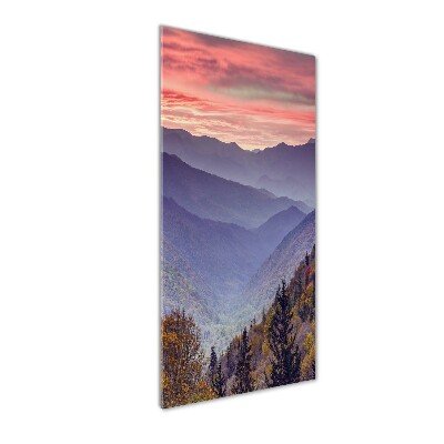 Staand foto in plexiglas Mist boven de bergen