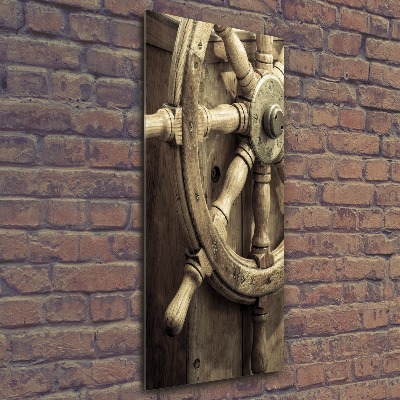 Staand foto in plexiglas Het roer van een jacht