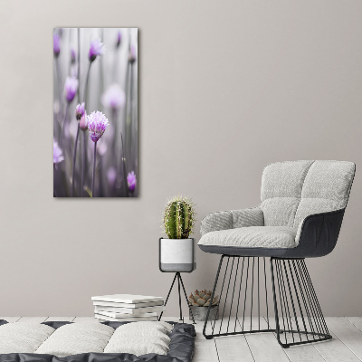 Staand plexiglas foto Bieslookbloemen