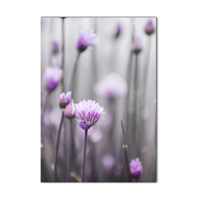 Staand plexiglas foto Bieslookbloemen
