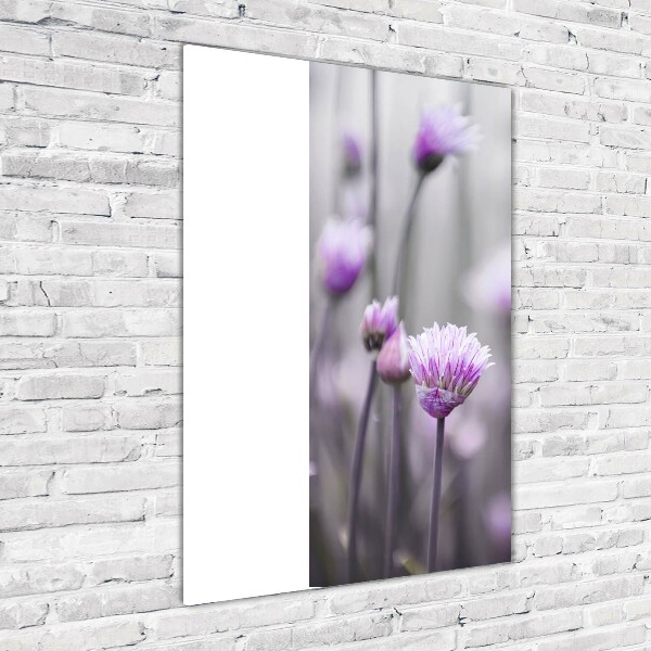 Staand plexiglas foto Bieslookbloemen