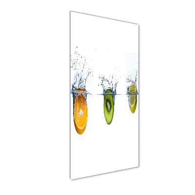 Staand plexiglas foto Fruit onder water