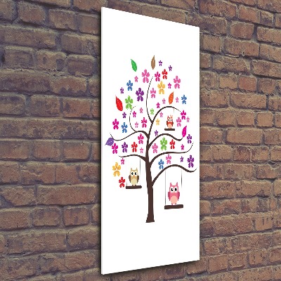 Staand plexiglas foto Uilen op schommels