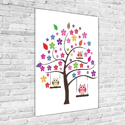 Staand plexiglas foto Uilen op schommels