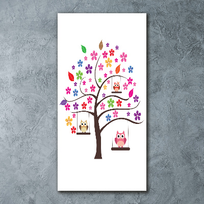 Staand plexiglas foto Uilen op schommels