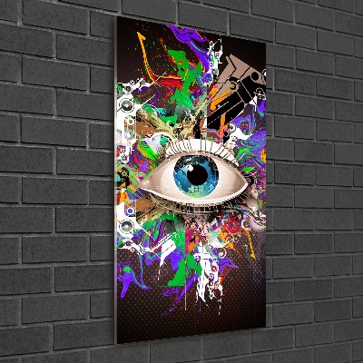 Staand plexiglas foto Abstract oog