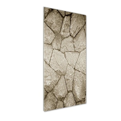 Staand foto op plexiglas Stenen muur