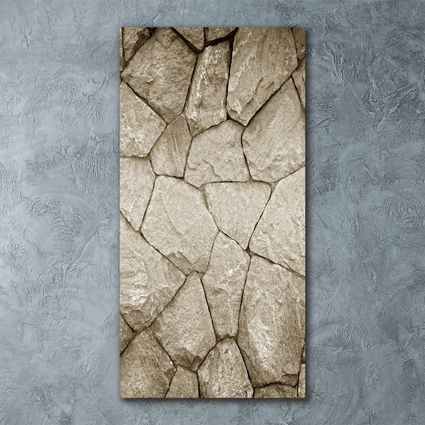 Staand foto op plexiglas Stenen muur