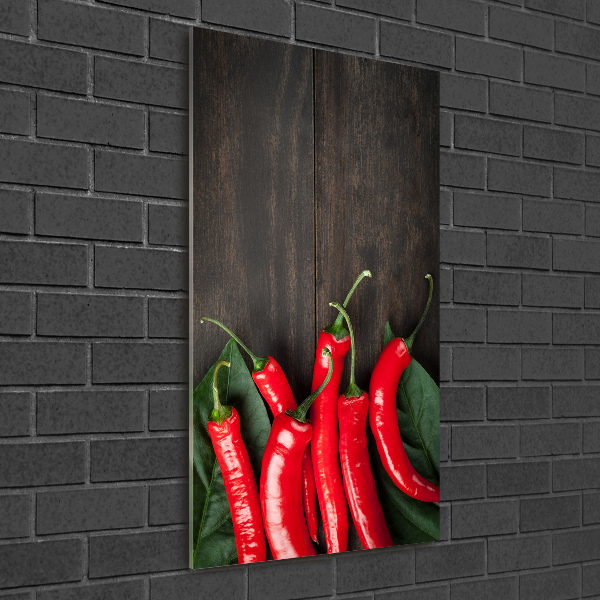 Staand foto op plexiglas Chilipepers
