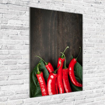 Staand foto op plexiglas Chilipepers