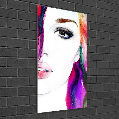 Staand foto plexiglas Abstracte vrouw