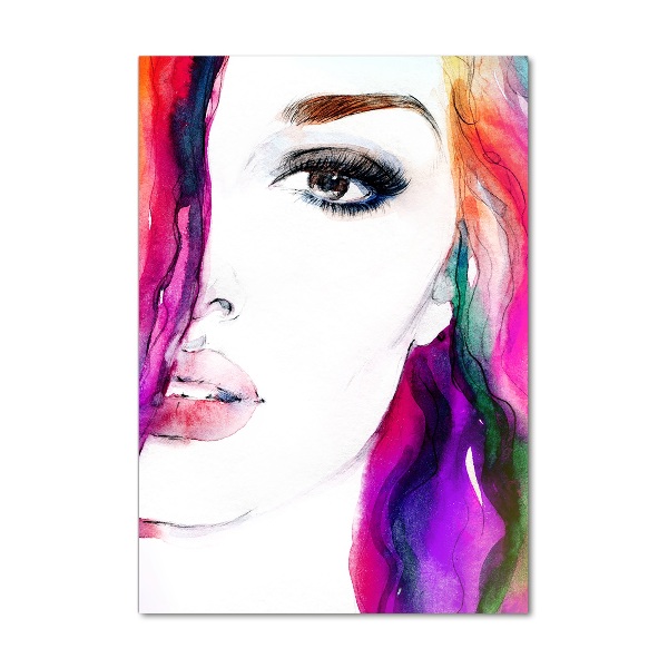 Staand foto plexiglas Abstracte vrouw