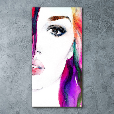 Staand foto plexiglas Abstracte vrouw