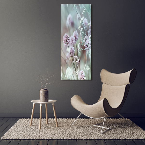 Staand foto in plexiglas Knoflookbloemen