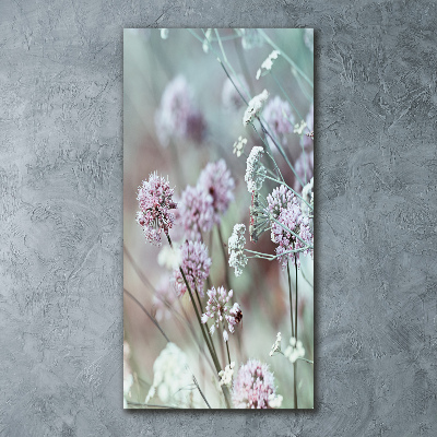 Staand foto in plexiglas Knoflookbloemen