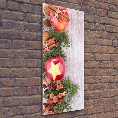 Staand foto op plexiglas Kerstappels