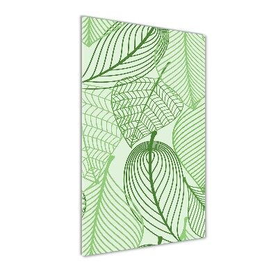 Staand foto in plexiglas Groene bladeren