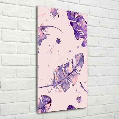 Staand foto op plexiglas veren