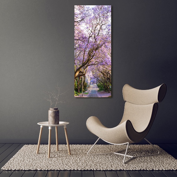 Staand foto plexiglas Jacarandapad