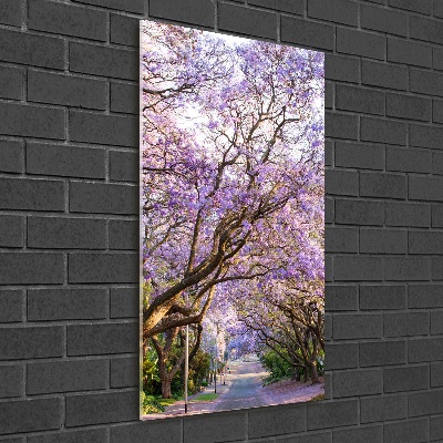 Staand foto plexiglas Jacarandapad