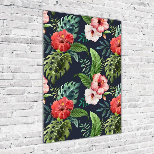 Staand foto op plexiglas Hawaiiaans patroon
