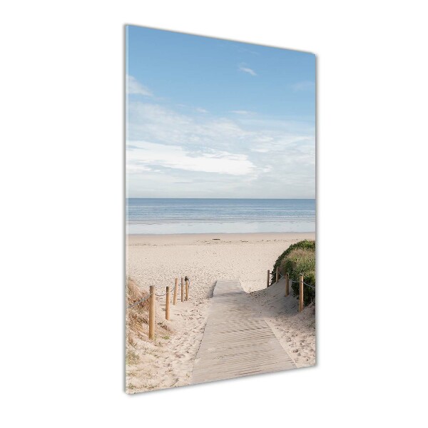 Staand foto plexiglas Pad naar het strand